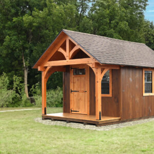 The Somerset Timber Frame Shed with Porch