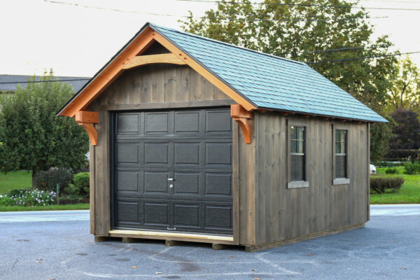 York Timber Frame Shed in Driveway