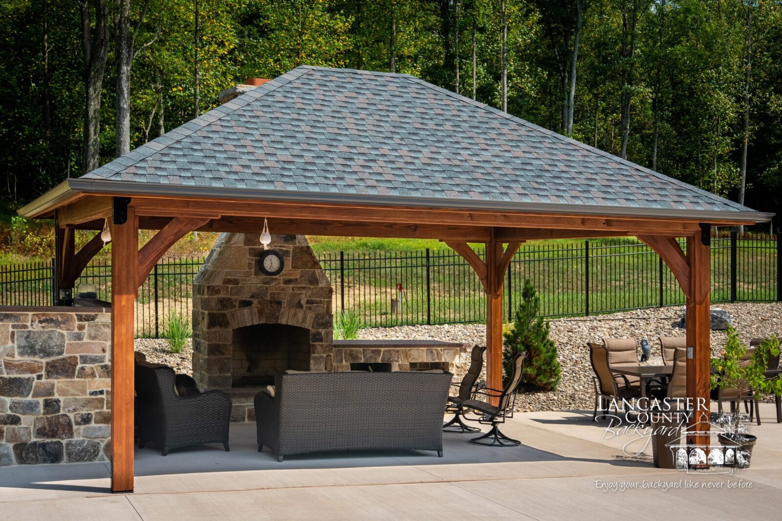 16x20 cheyenne outdoor wood pavilion