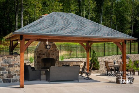 16x20 cheyenne outdoor wood pavilion