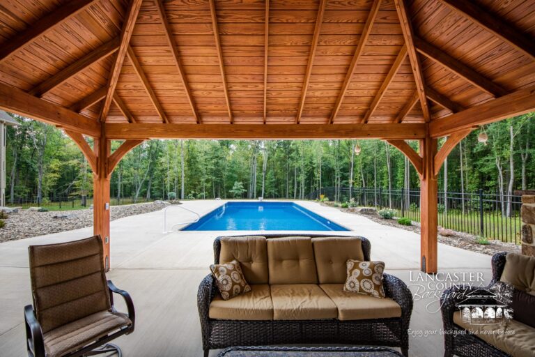 16x20 Cheyenne Wooden Pavilion dream backyard space