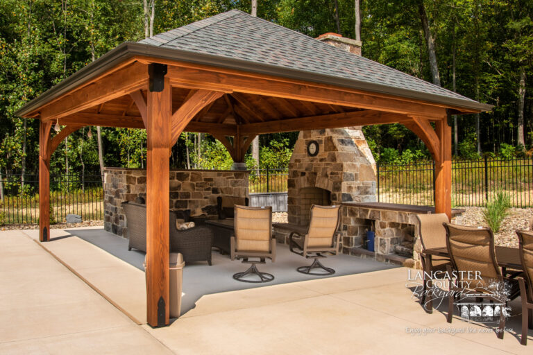 16x20 Cheyenne Wooden Outdoor Pavilion