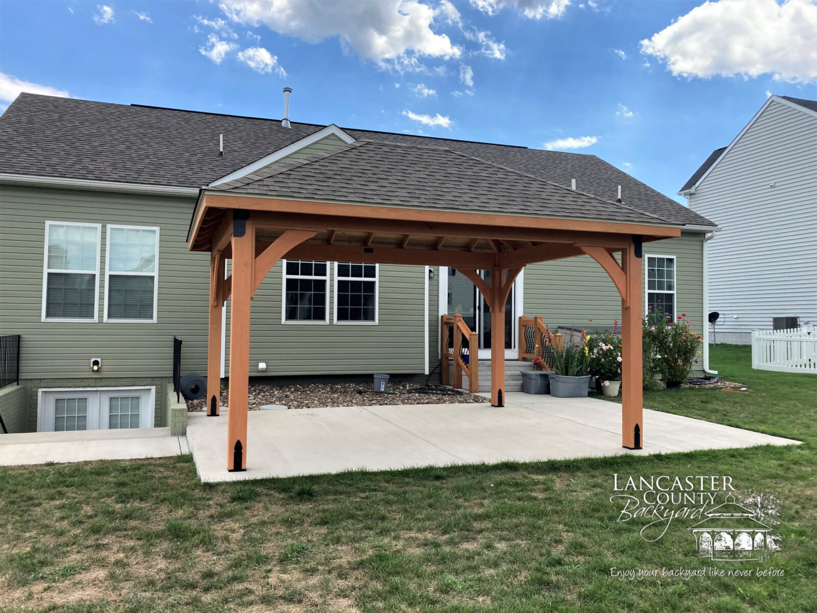 outdoor wood pavilion