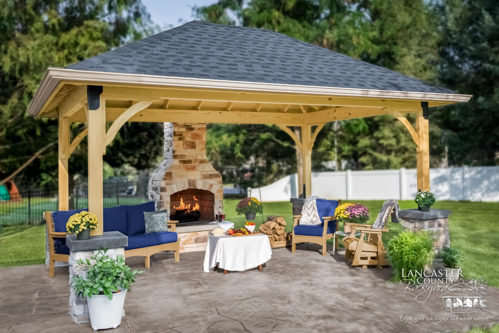 backyard wooden pavilions in nj, ny, pa, va