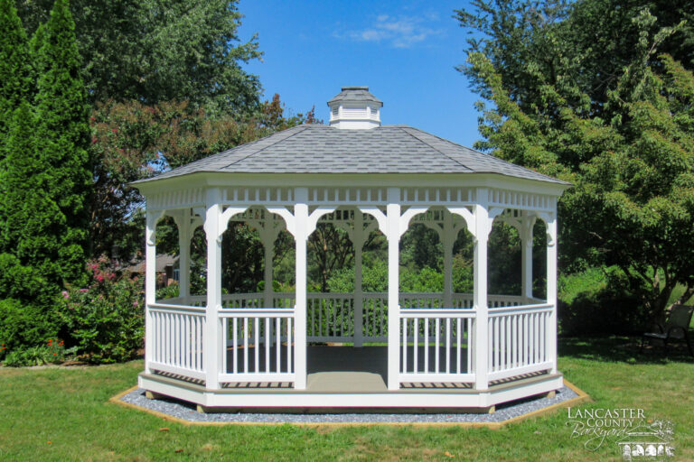 beautiful 12x16 oval vinyl gazebo