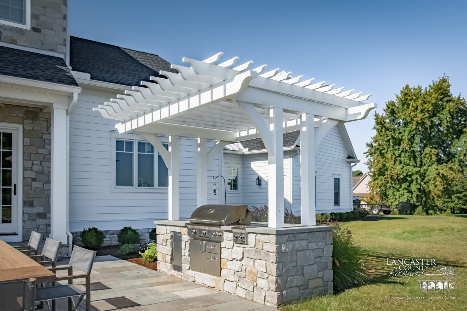 hershey 2'x8' custom wood pergola