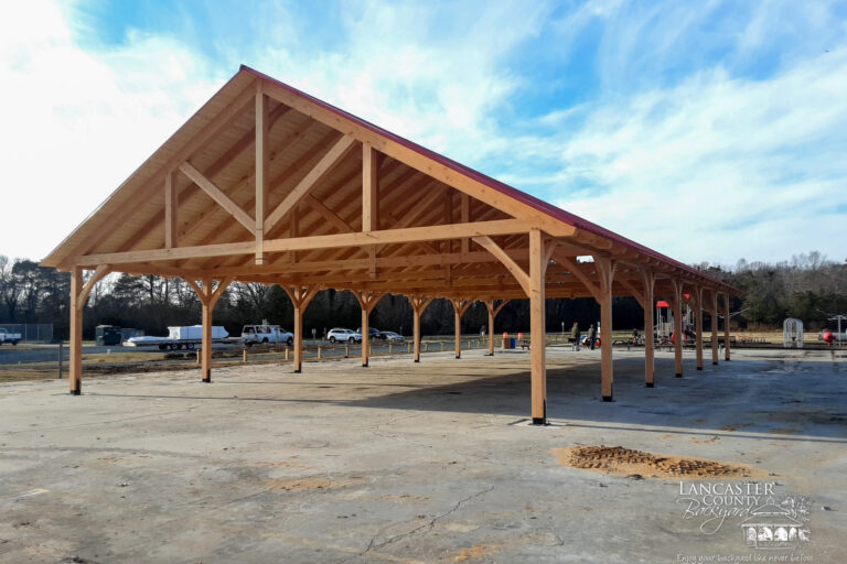 commercial heavy duty timber frame pavilion