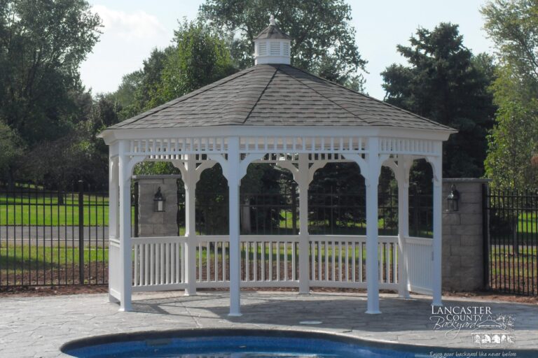 14' vinyl octagon gazebo