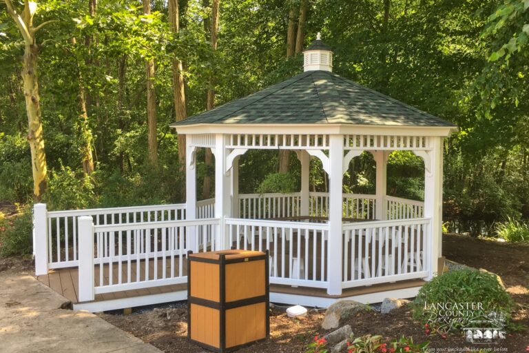 14' vinyl octagon gazebo
