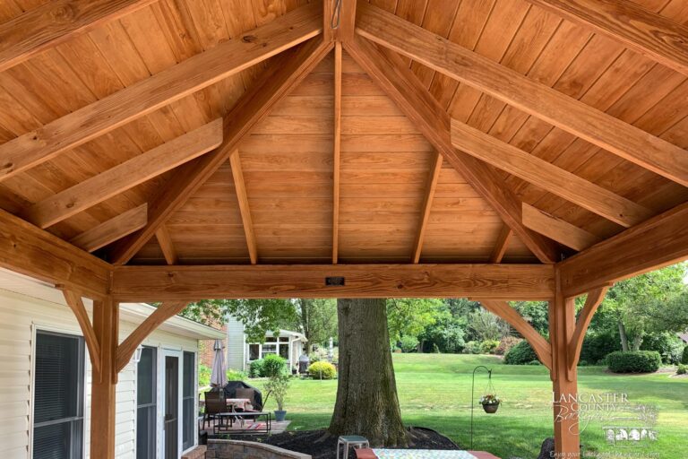12x14 Lakefront Wood Pavilion