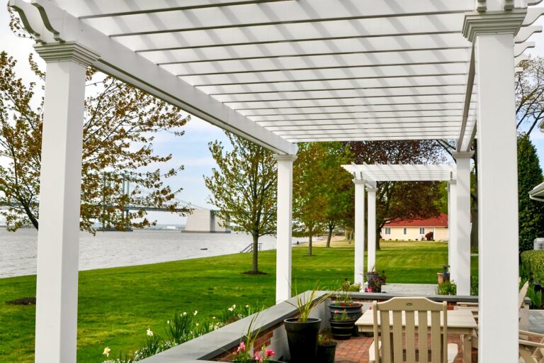 10x21 and 8x10 vinyl pergolas