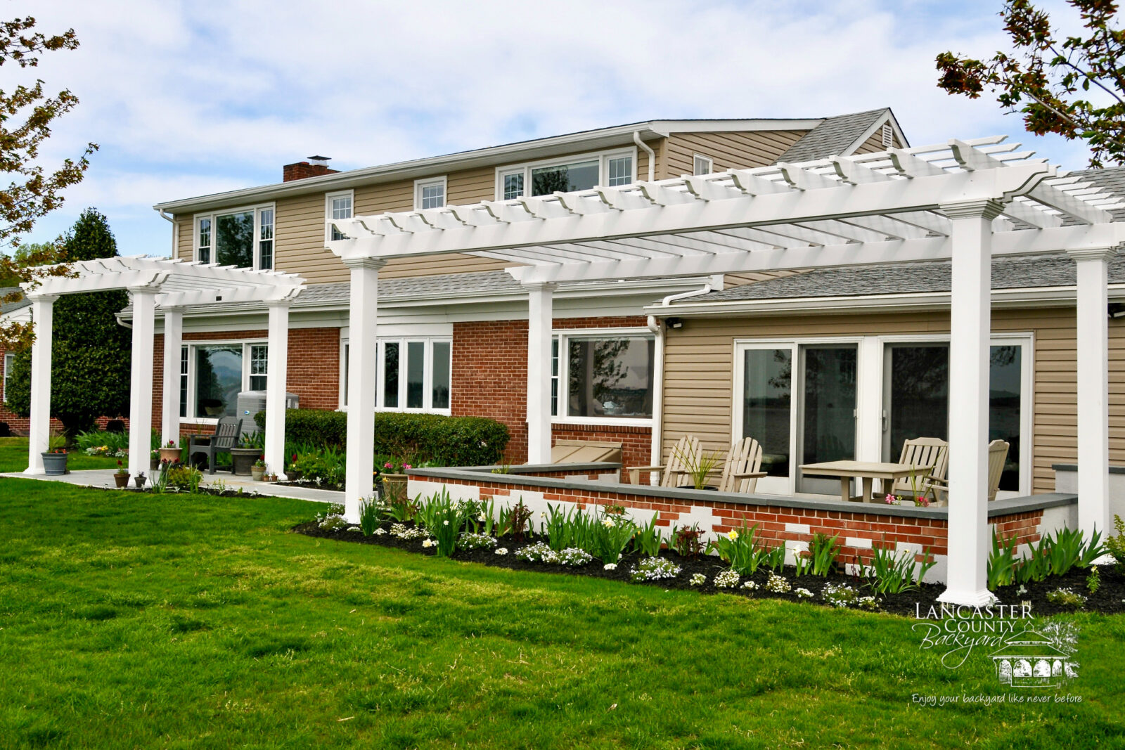 2 backyard vinyl pergolas custom what is the purpose of a pergola