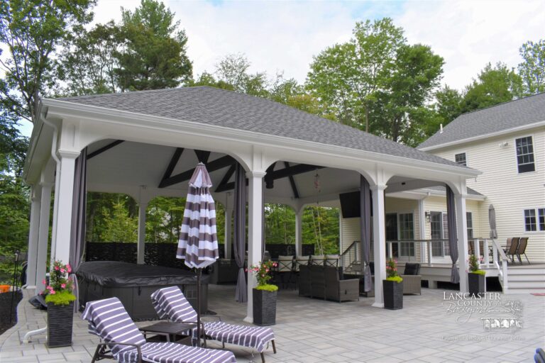 28x36 vinyl montford pavilion over swim spa
