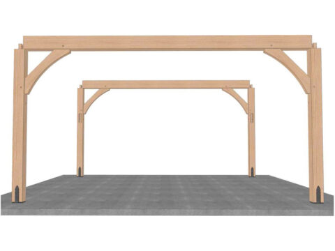 set plates for timber frame pavilion kit