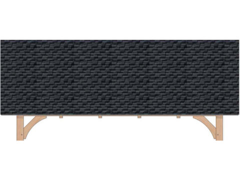 install roof material for timber frame pavilion kit