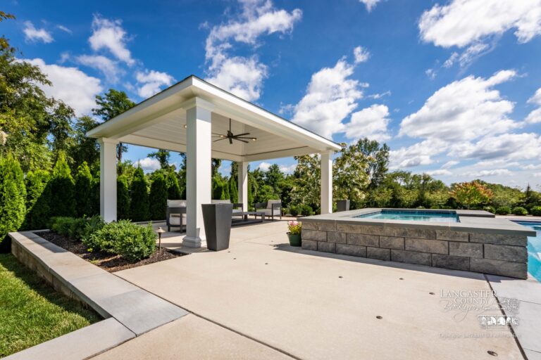 14x18 vinyl caribbean poolside pavilion