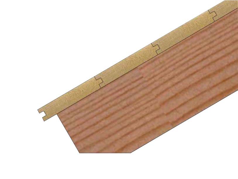 tongue and groove installation of the roof planks