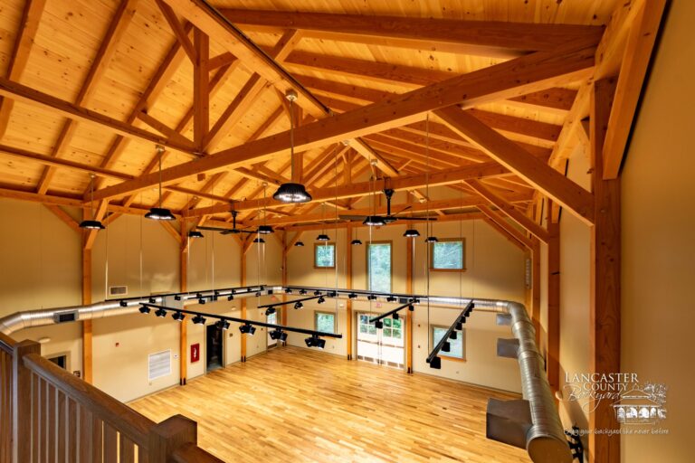 custom barn timber framing party barn project
