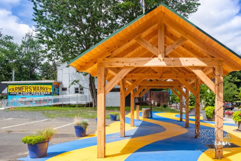 custom timber frame pavilion outdoor structure in new jersey