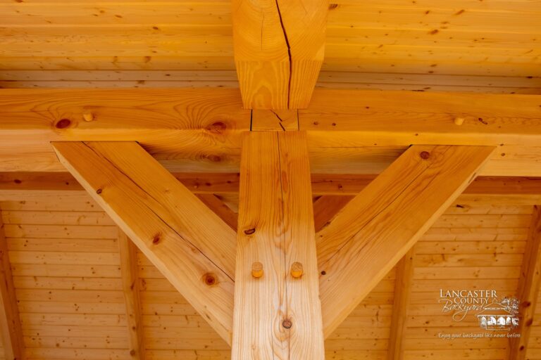 commercial timber frame pavilion in new jersey