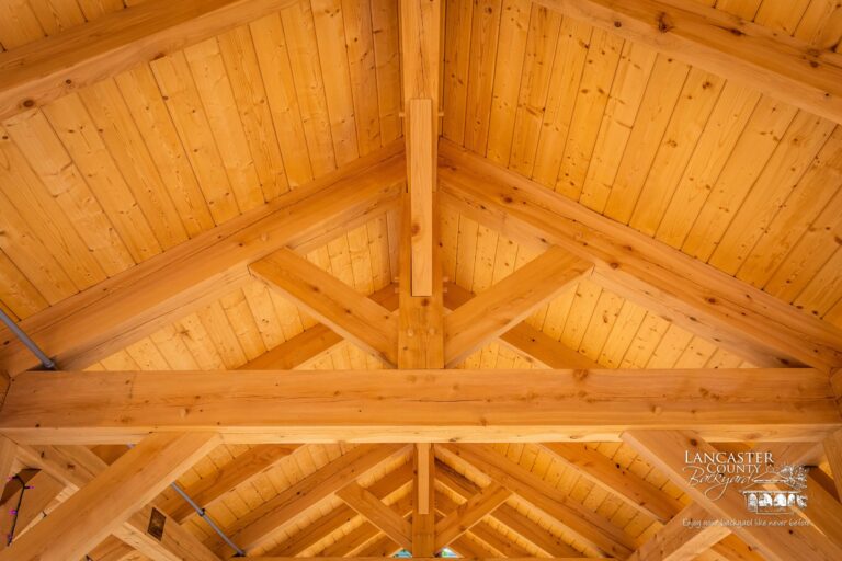 post and beam timber frame pavilion wood ceiling