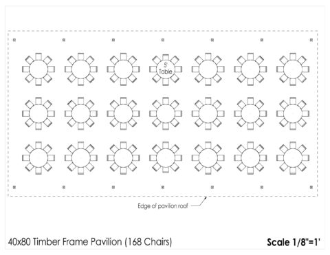 40x80 floor plan layouts for timber frame pavilion