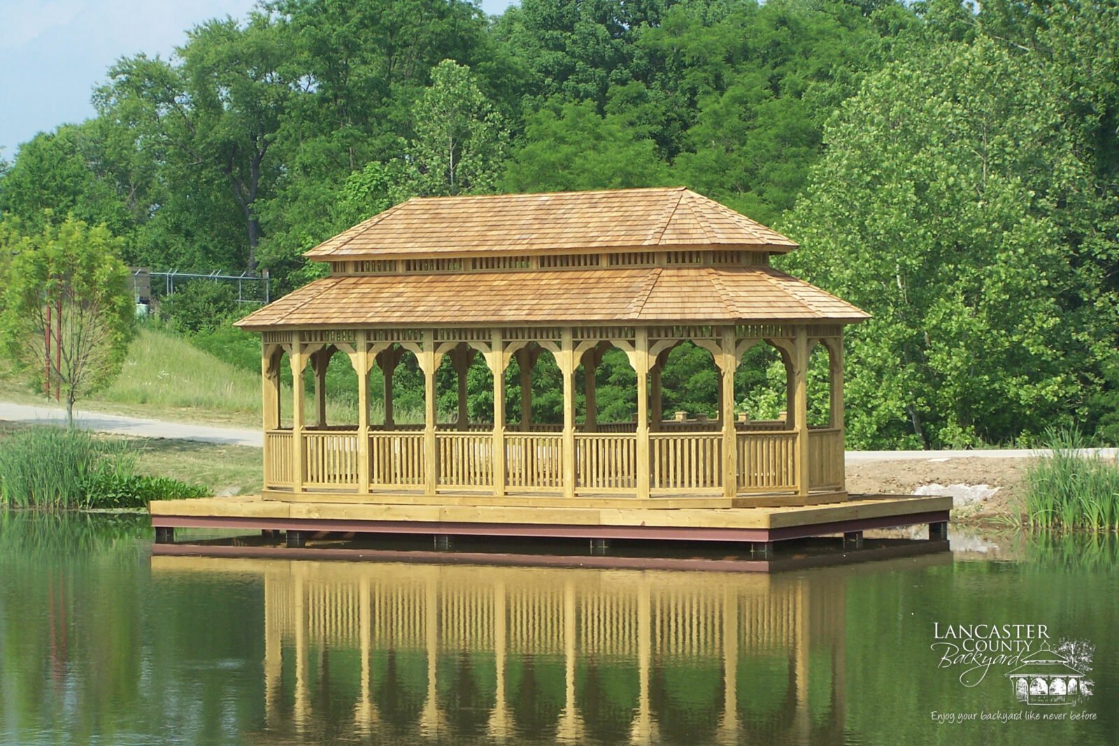 large double roof gazebo