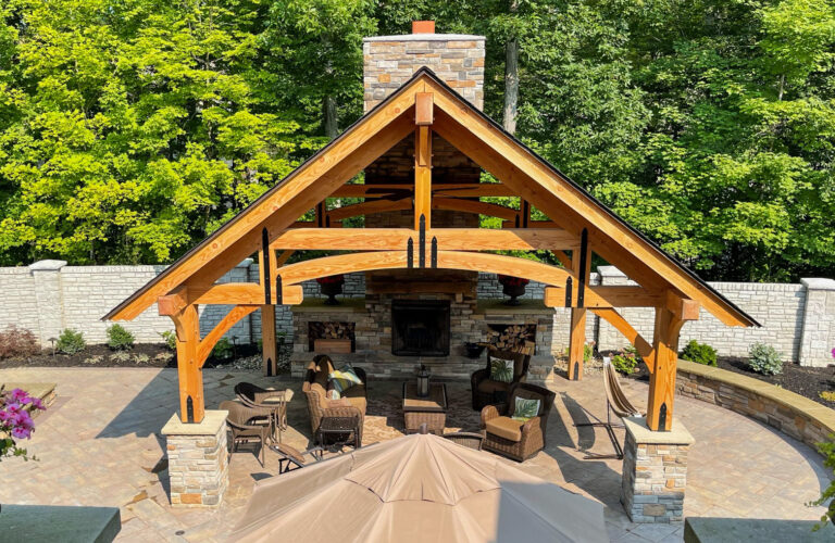Cost of an outdoor timber frame pavilion 768x500 f50 50