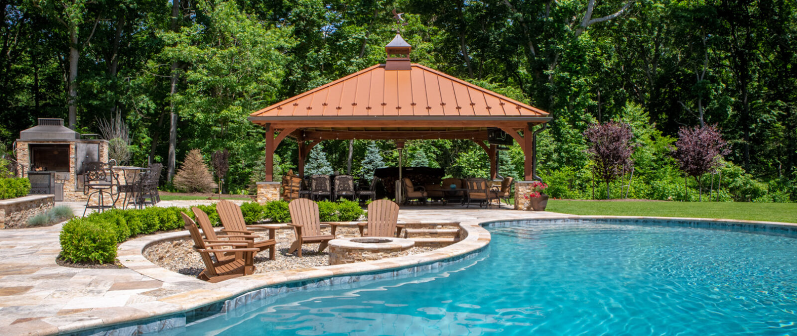 wood garden pavilion