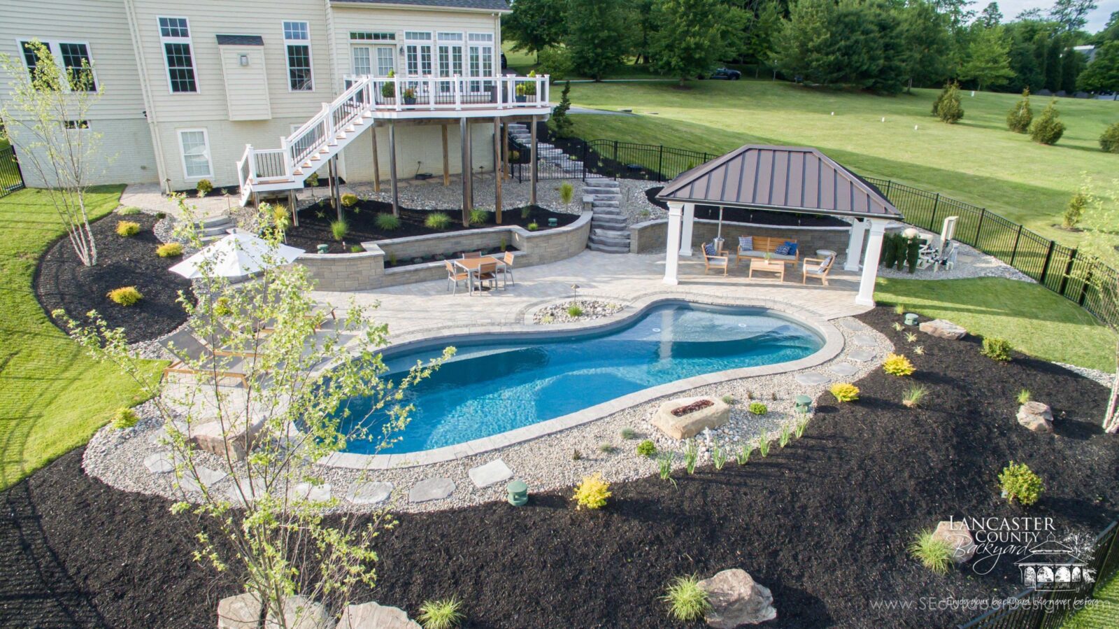 caribbean pool pavilions