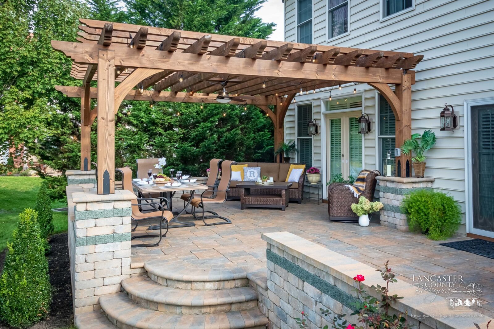 wooden pergola