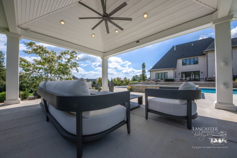 14x18 outdoor vinyl pavilion