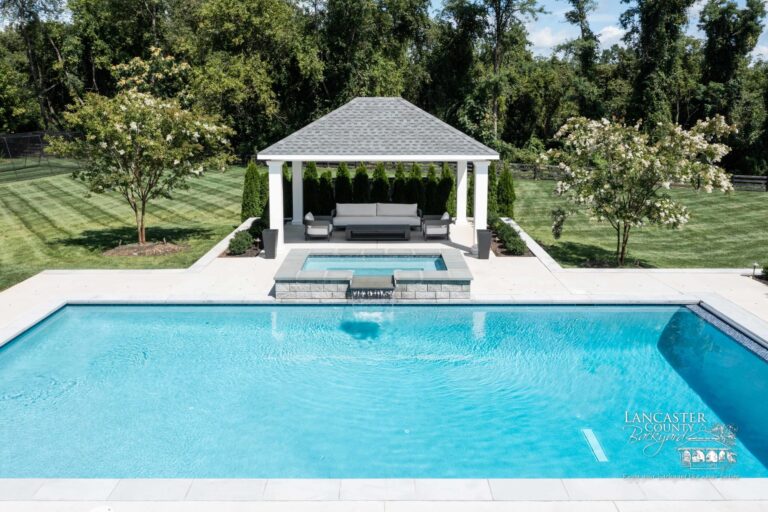 14x18 backyard poolside pavilion