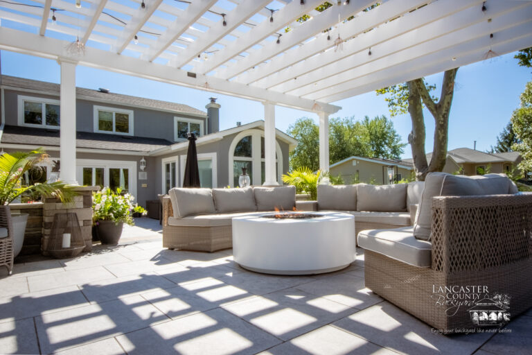 18x22 carolina vinyl pergola outdoor structure in livingston nj