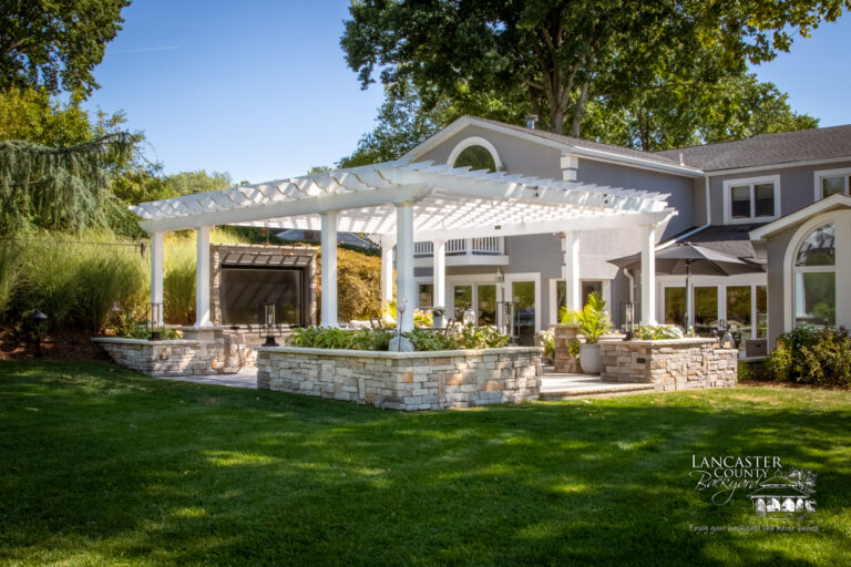 18x22 carolina vinyl pergola in livingston nj