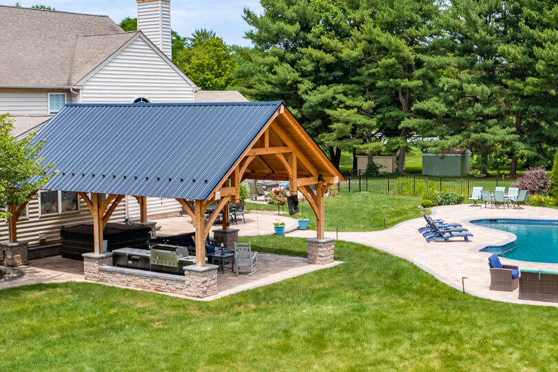 20x28 denali timber frame pavilion