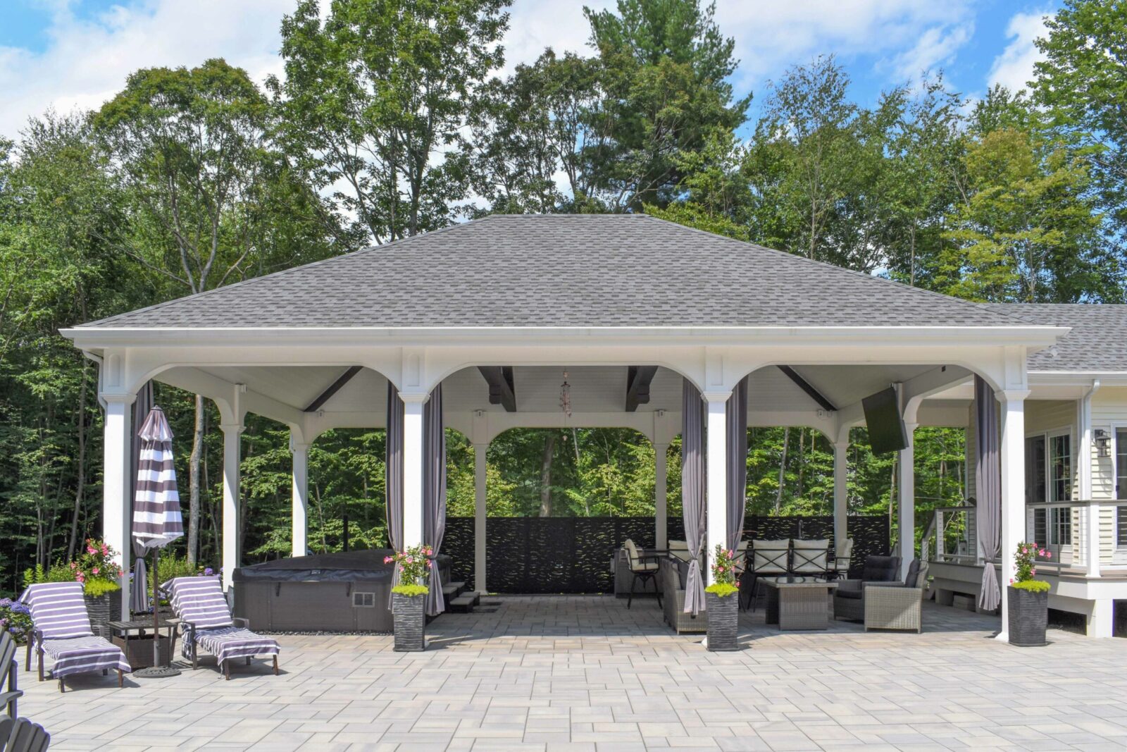 montford vinyl modern pavilion