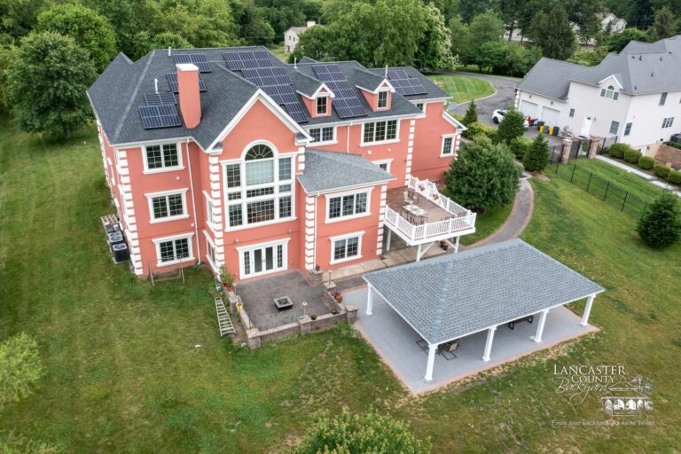 20x36 vinyl pavilion in east brunswick new jersey aerial shot