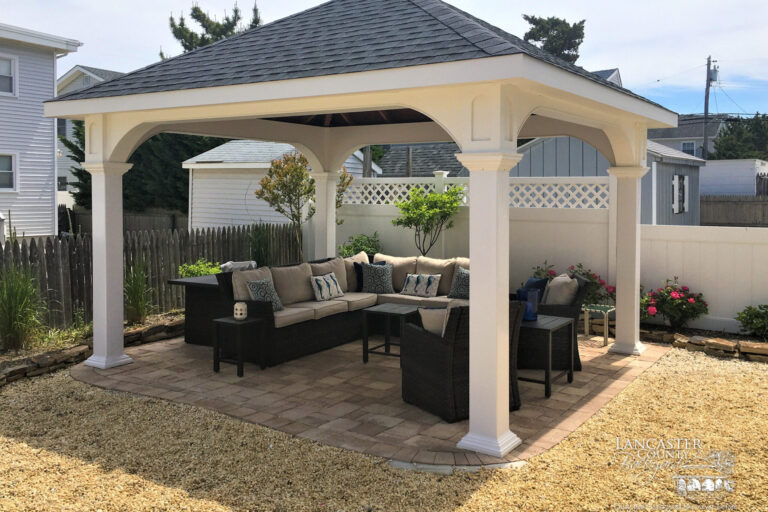 12x14 montford vinyl pavilion in beach haven park, nj