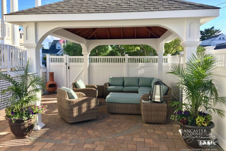 12x16 monford vinyl pavilion in beach haven park, nj