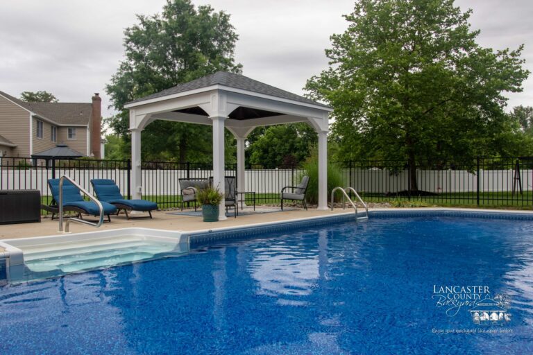 10x12 vinyl poolside pavilion in mt laurel township nj