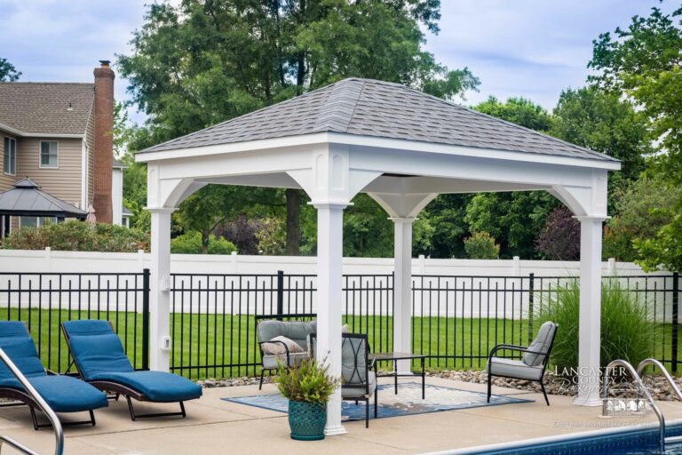10x12 vinyl shoreline pavilion