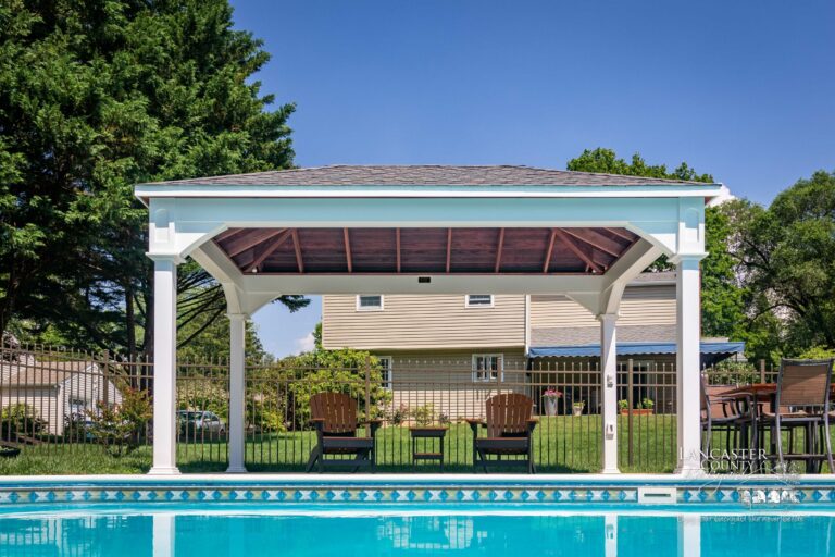 10x16 vinyl poolside pavilion in exton pa