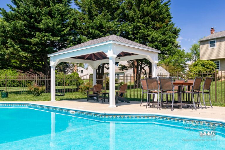 10x16 vinyl backyard pavilion in exton pa