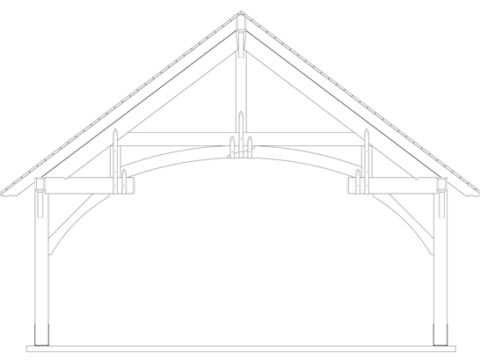 grand teton timber frame drawing