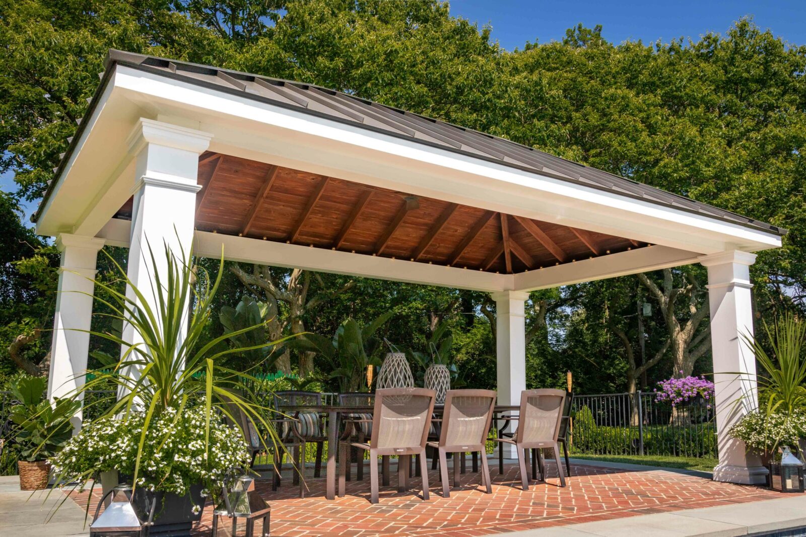 poolside vinyl pavilion