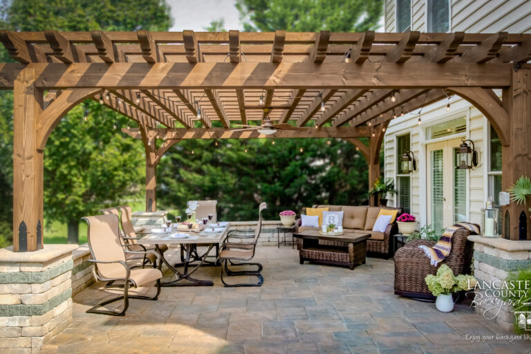 outdoor backyard pergola de md