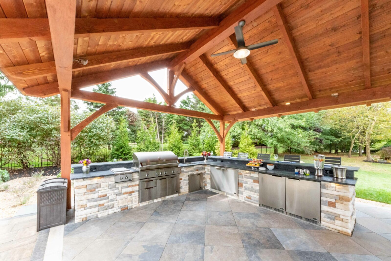 20x40 tim & heather o'connell timber frame pavilion