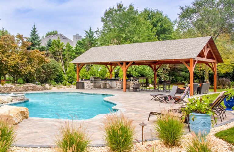 Outdoor Kitchen Pavilion with pool 1 scaled 768x500 f50 50