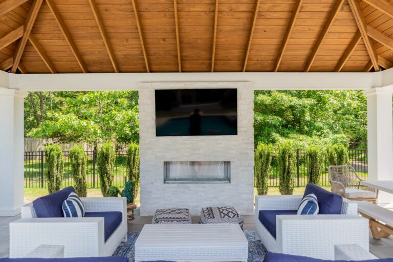 14x24 caribbean vinyl pavilion with sofas